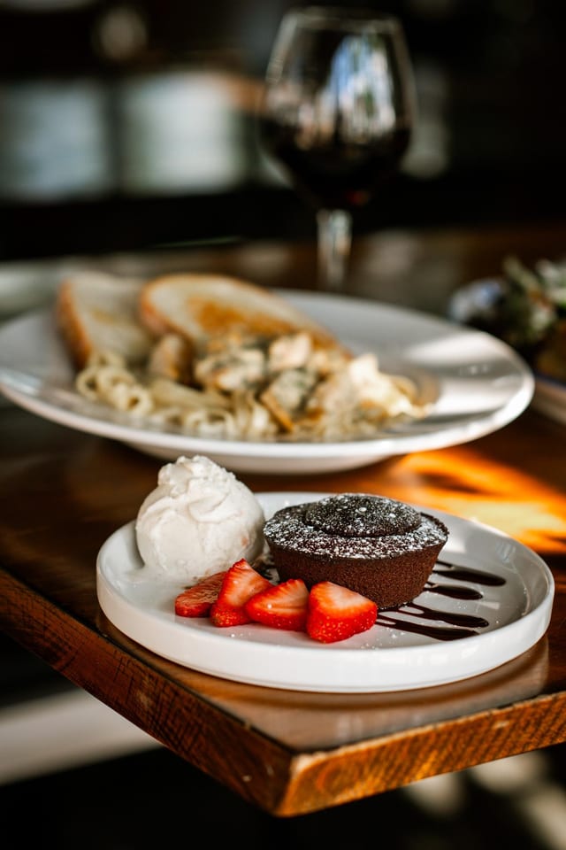 Chocolate lava cake.